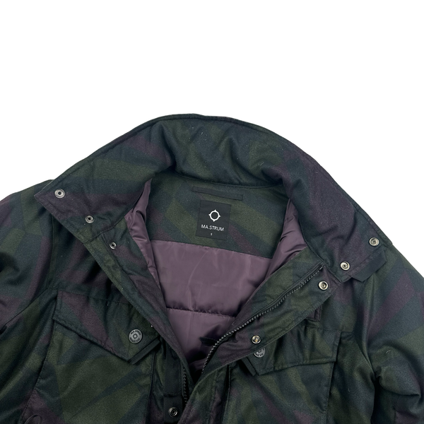 Ma Strum Purple/Green Tourch Multipocket Field Jacket - Small