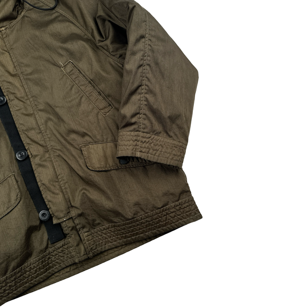 Cp Company Khaki 2002 Vintage Removable Lined Jacket - 10 Yrs