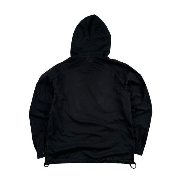 CP Company Black Cotton Lens View Pullover Smock - Medium