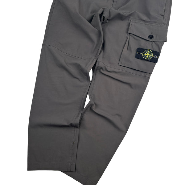 Stone Island 2020 Grey Stretch Cargo Slim Fit Cargo Trousers - 31"