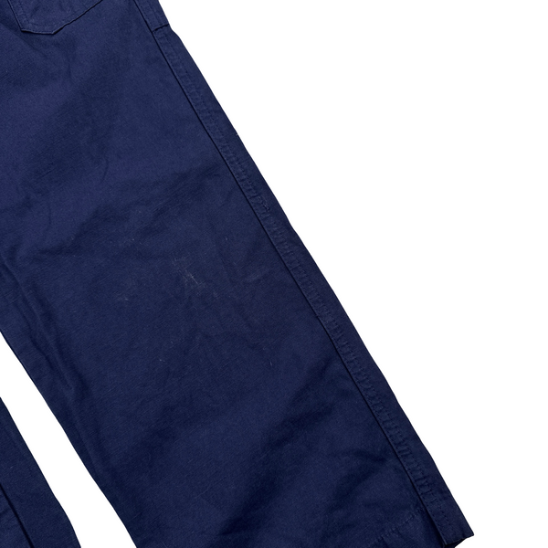 CP Company Navy Regular Fit Lens View Cargo Trousers - 32"