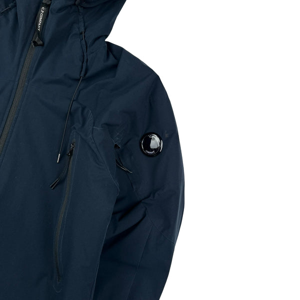 CP Company Navy Padded Pro Tek Lens View Jacket - Medium