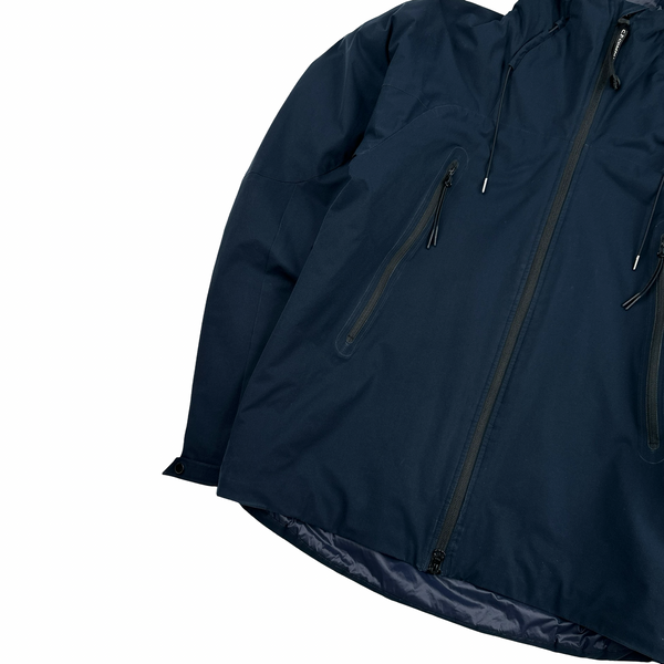 CP Company Navy Padded Pro Tek Lens View Jacket - Medium