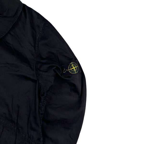 Stone Island 2002 Navy Raso Gommato Jacket - XL