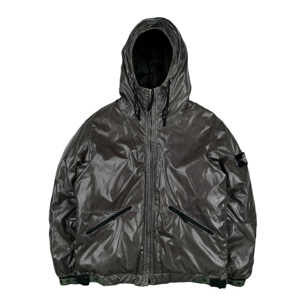 Stone Island 2009 Khaki Colour Changing Ice Jacket -XL