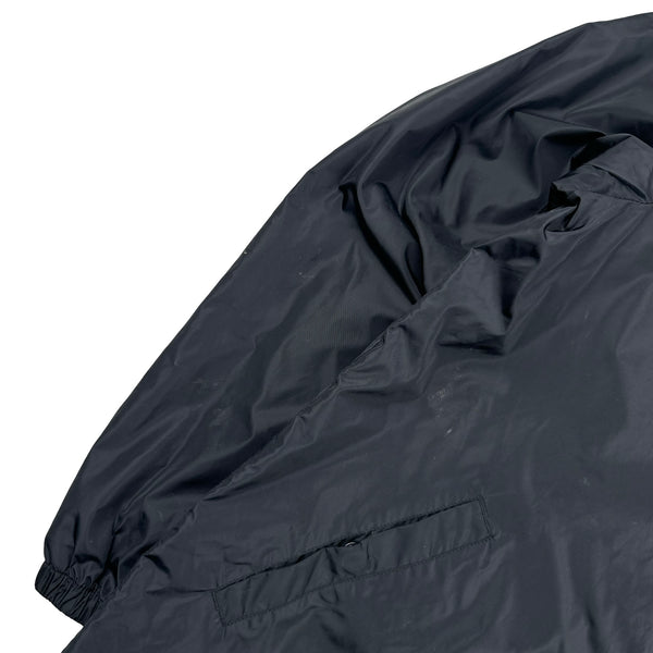 Ralph Lauren Black Double Lined Buttoned Windbreaker Jacket - Medium