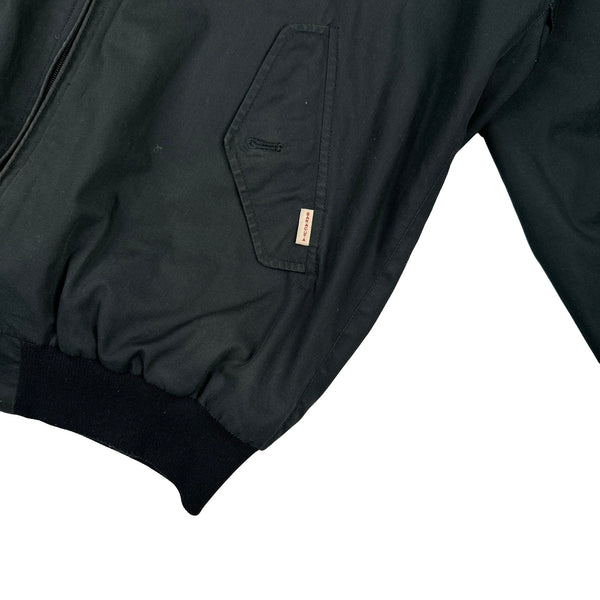 Baracuta Black Harrington Zipped Bomber Jacket - Large
