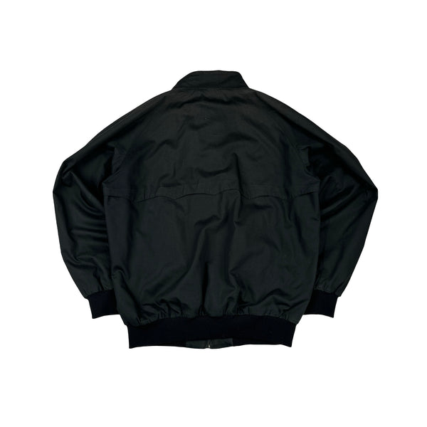 Baracuta Black Harrington Zipped Bomber Jacket - Large