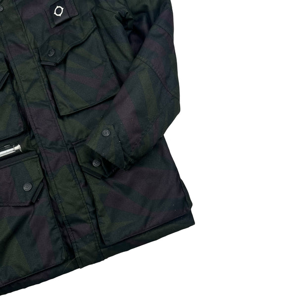 Ma Strum Purple/Green Tourch Multipocket Field Jacket - Small