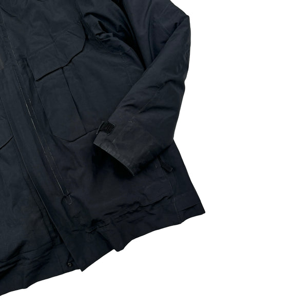 Stone Island 2017 Black Tank Shield Down Liner Special Process Jacket - XL