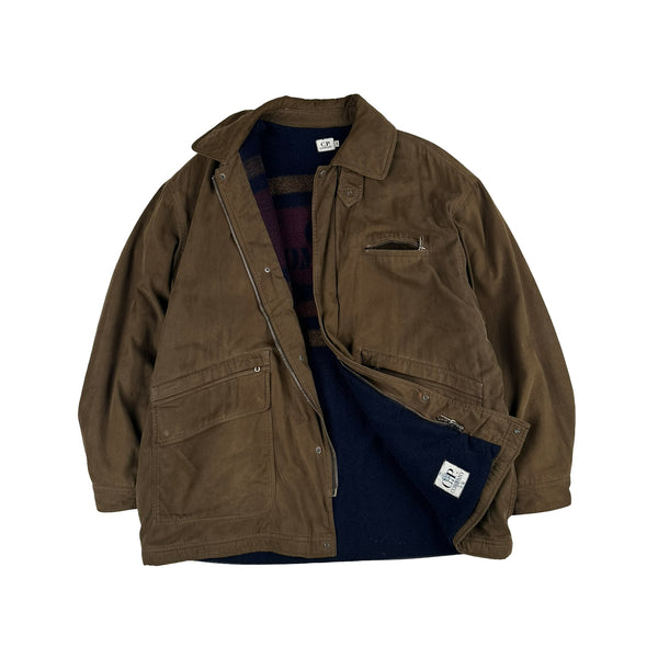 CP Company 1994 Vintage Brown Workwear Jacket - Large