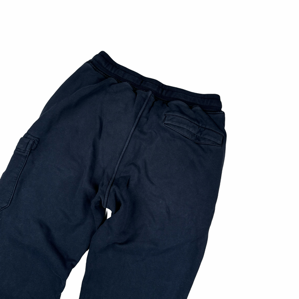 Stone Island Navy Cotton Jogging Bottoms - Small