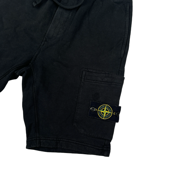 Stone Island 2021 Black Cotton Shorts - Small