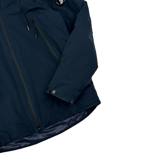CP Company Navy Padded Pro Tek Lens View Jacket - Medium