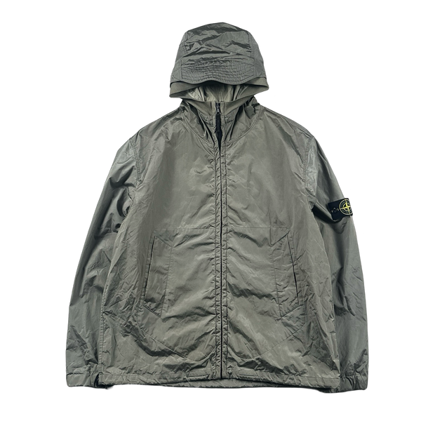 Stone Island Grey 2007 Nylon Metal Hooded Jacket - XXL