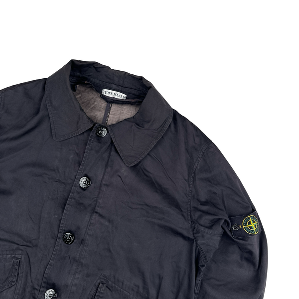 Stone Island 2002 Navy Raso Gommato Jacket - XL – Mat's Island