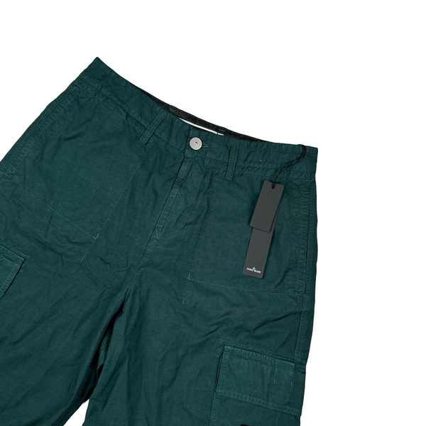 Stone Island 2023 Sea Green Loose Fit  Shorts - Small