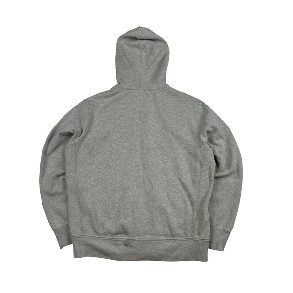 Ralph Lauren Grey Thick Cotton Zipped Hoodie - Large