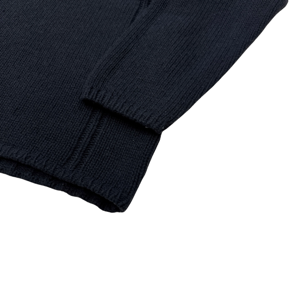 Stone Island Vintage 2000 Thick Wool Mock Neck Pullover - Large