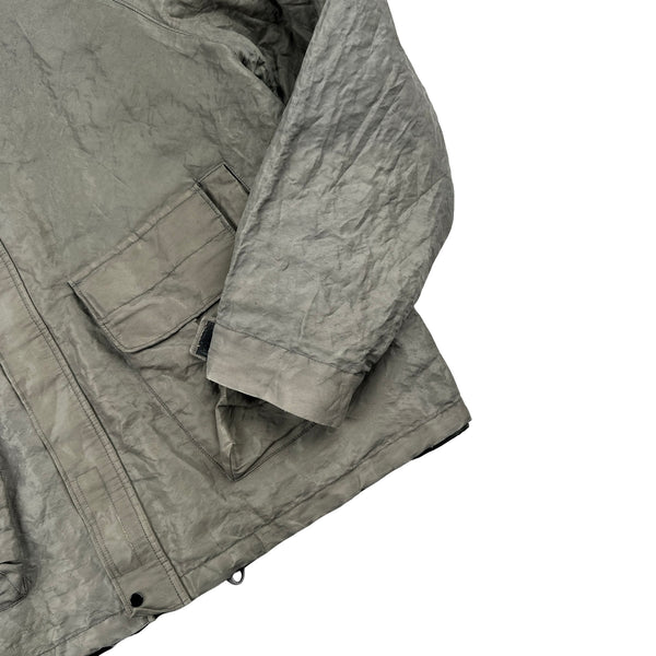 Stone Island AW2000 Grey Boxy Fit Vintage Mesh Jacket - XL