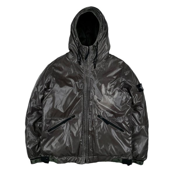 Stone Island 2009 Khaki Colour Changing Ice Jacket -XL