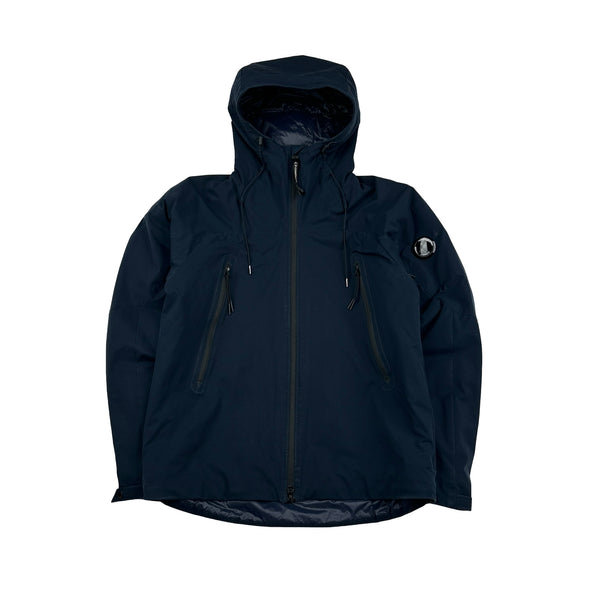 CP Company Navy Padded Pro Tek Lens View Jacket - Medium