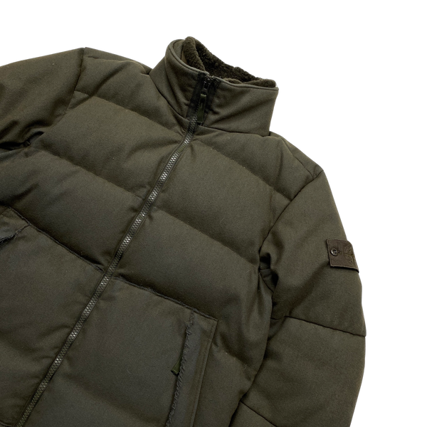 Stone Island 2021 Khaki SW 3L Down Filled Ghost Puffer - Large