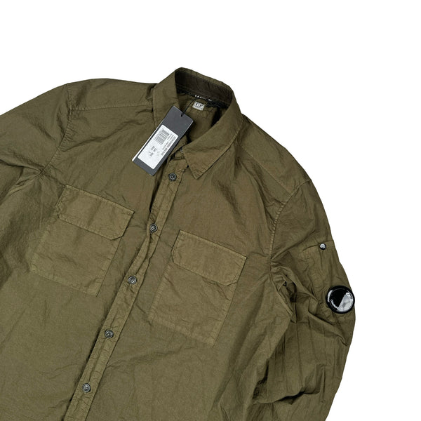 CP Company Khaki Taylon L Overshirt - Large