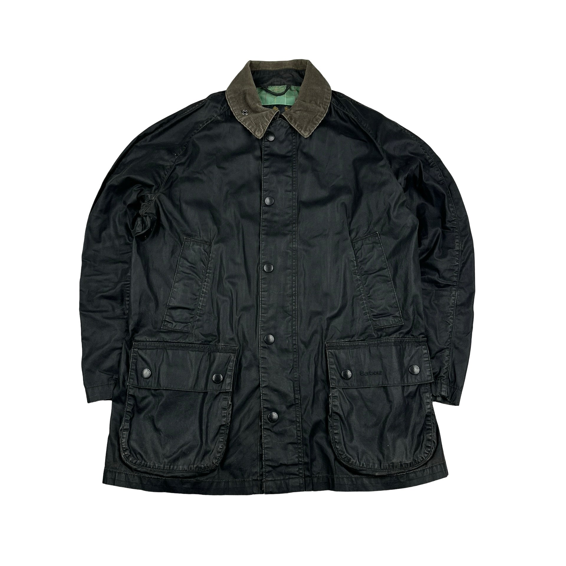 Barbour Dark Green Cotton Wax Field Jacket - Large – Mat's Island