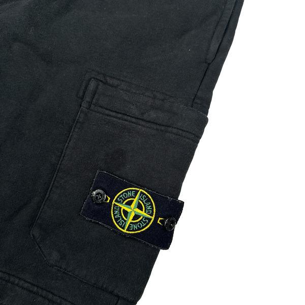 Stone Island 2021 Black Cotton Shorts - Small