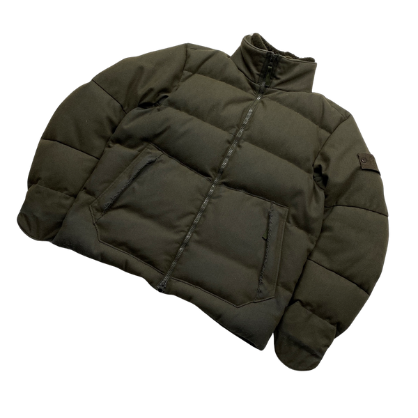 Stone Island 2021 Khaki SW 3L Down Filled Ghost Puffer - Large