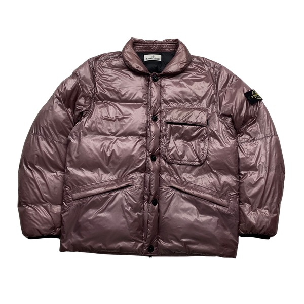 Stone island deals pink puffer