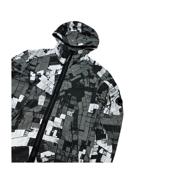 CP Company 50 Fili Patterned Camo Hooded Jacket - Large