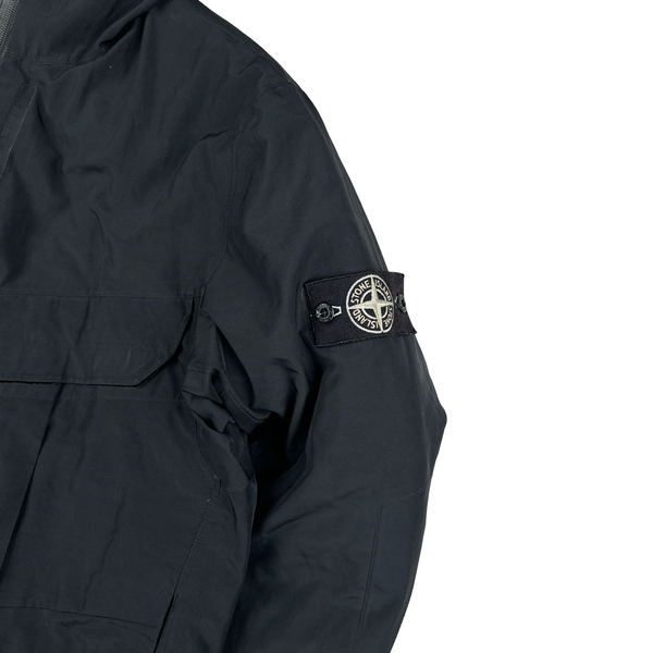 Stone Island 2017 Black Tank Shield Down Liner Special Process Jacket - XL