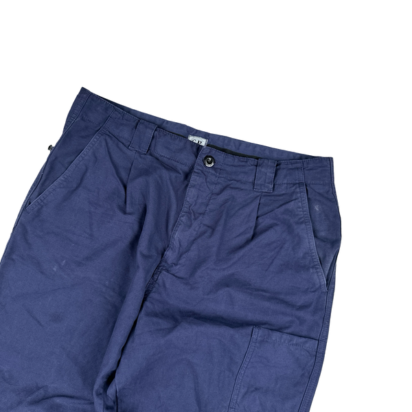 CP Company Navy Regular Fit Lens View Cargo Trousers - 32"