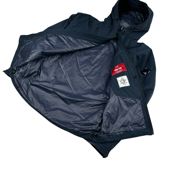 CP Company Navy Padded Pro Tek Lens View Jacket - Medium