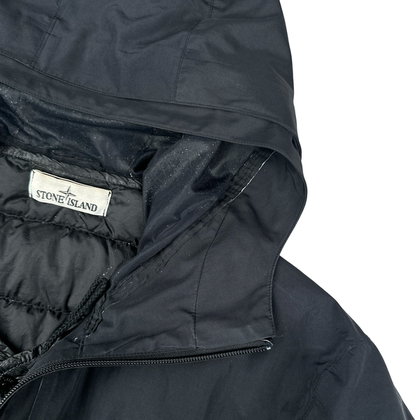 Stone Island 2017 Black Tank Shield Down Liner Special Process Jacket - XL