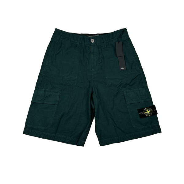 Stone Island 2023 Sea Green Loose Fit  Shorts - Small