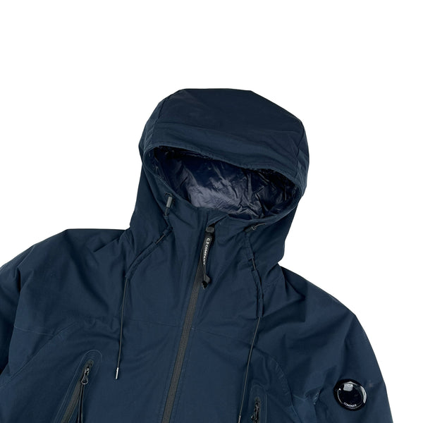 CP Company Navy Padded Pro Tek Lens View Jacket - Medium