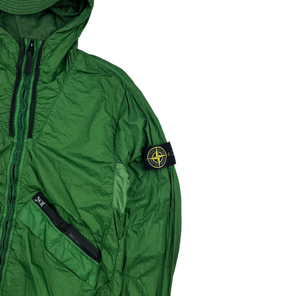 Stone Island 2012 Forest Green Membrana TC Hooded Jacket - Medium