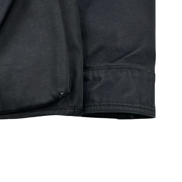 Stone Island Black Helicopter Raso Gommato Jacket - Small