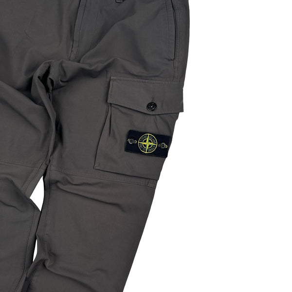 Stone Island 2020 Grey Stretch Cargo Slim Fit Cargo Trousers - 31"