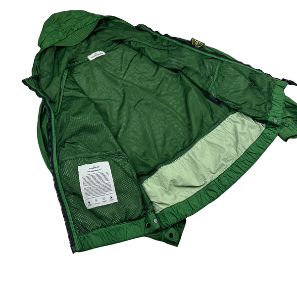 Stone Island 2012 Forest Green Membrana TC Hooded Jacket - Medium