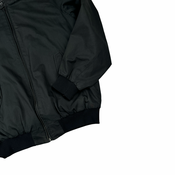 Baracuta Black Harrington Zipped Bomber Jacket - Large