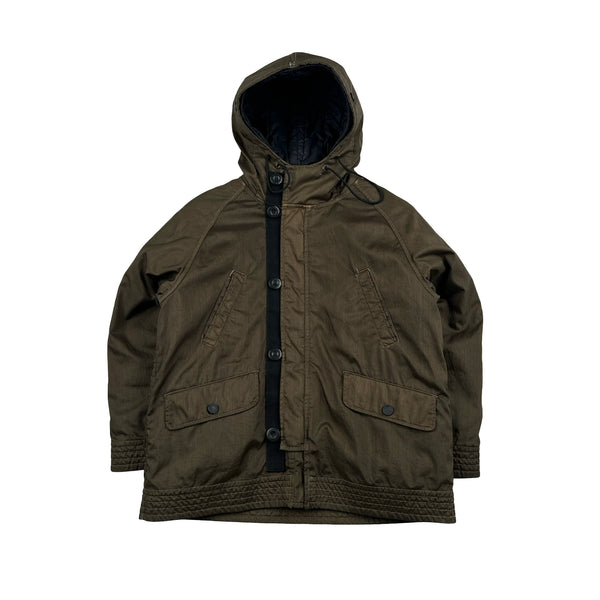 Cp Company Khaki 2002 Vintage Removable Lined Jacket - 10 Yrs