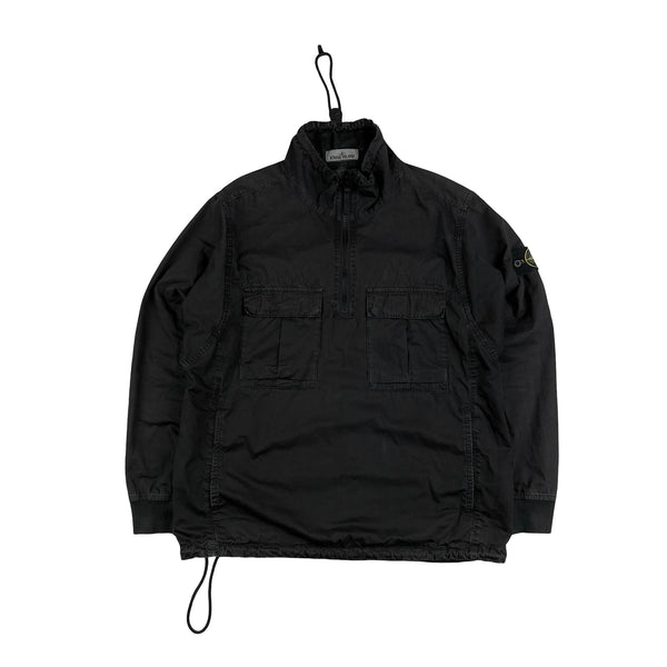 Stone Island 2020 Black Smock Pullover Overshirt - Medium