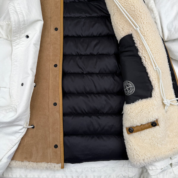 Stone Island Off White David TC Dutch Rope Down Lined Winter Jacket - Medium