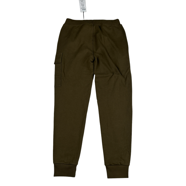 CP Company Khaki Cotton Lens Viewer Joggers - XS