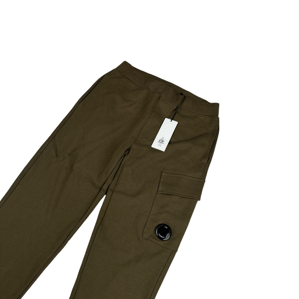 CP Company Khaki Cotton Lens Viewer Joggers - XS