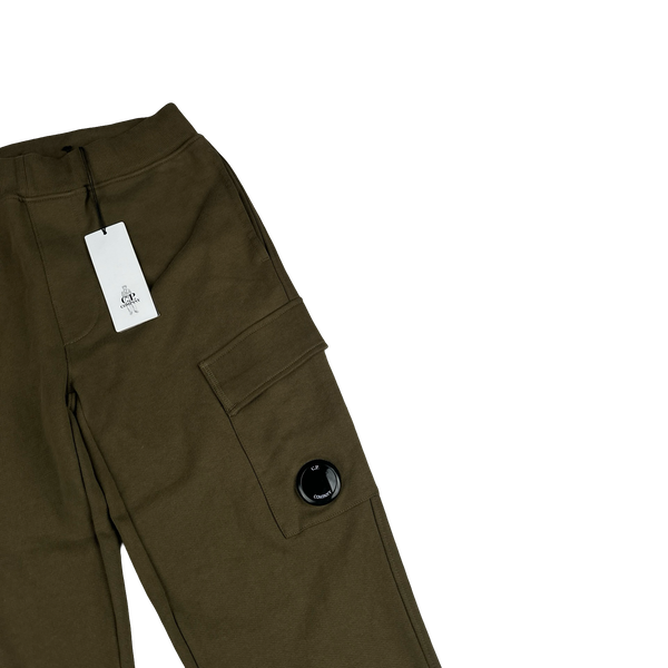CP Company Khaki Cotton Lens Viewer Joggers - XS